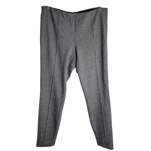 Kenar Dress Pants Women's‎ 10 Houndstooth Skinny Office Work Black White - Picture 1 of 5